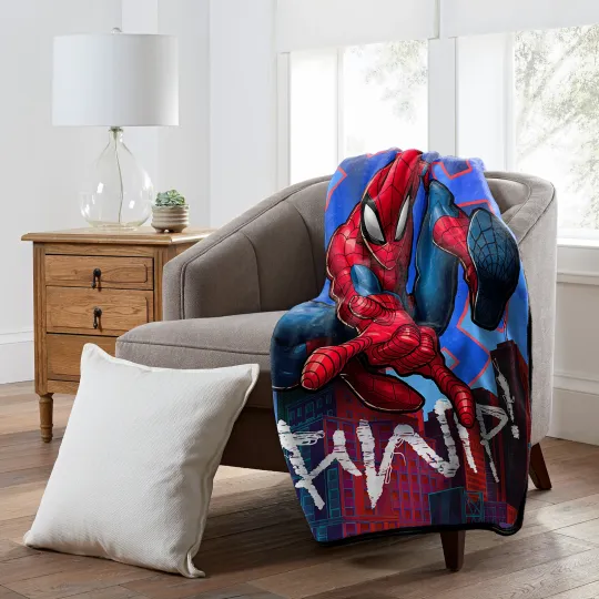 Marvel Spiderman Silk Touch Throw Blanket, Christmas Gift