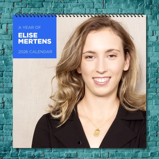 Discover Elise Mertens 2026 Wall Calendar, 12-Month Tennis Star Gift for Fans