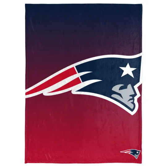 Discover football New Engllannd Gradient Micro Raschel Throw Blanket, Christmas Gift