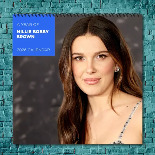 Discover Millie Bobby Brown 2026 Wall Calendar 12-Month Celebrity Photo Calendar