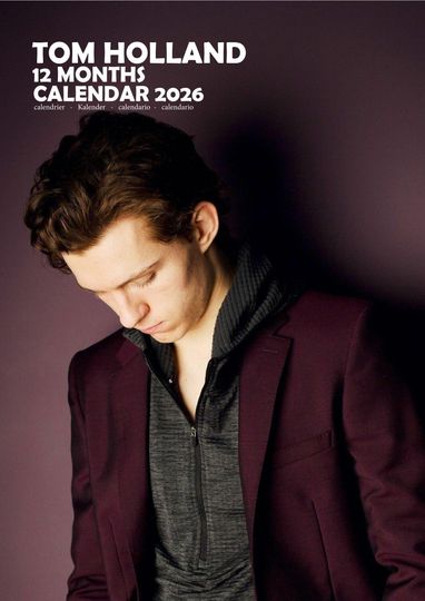 Tom Holland 2026 Calendar, New Year Gift, Home Decor