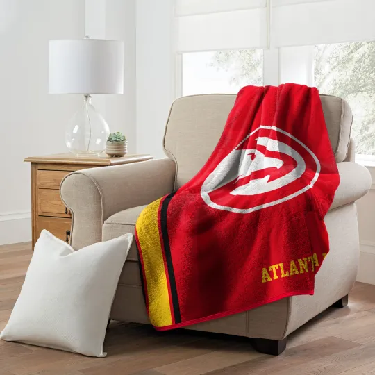 Atlanta Hawks Throw Blanket, Gift For Fan, Christmas Gift