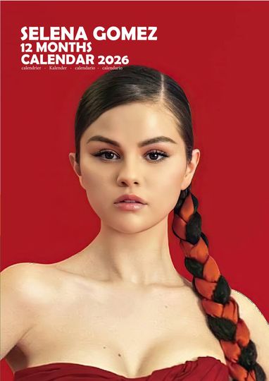 Selena Gomez 2026 Calendar, New Year Gift, Home Decor