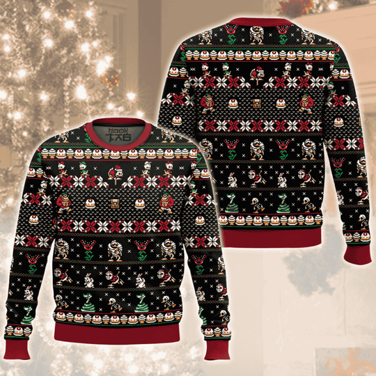 Discover Merry Christmas Uncle Scrooge Duck Tales Ugly Christmas Sweater Funny Holiday Party Pullover Plus Size Sweater for Men Xmas Gift