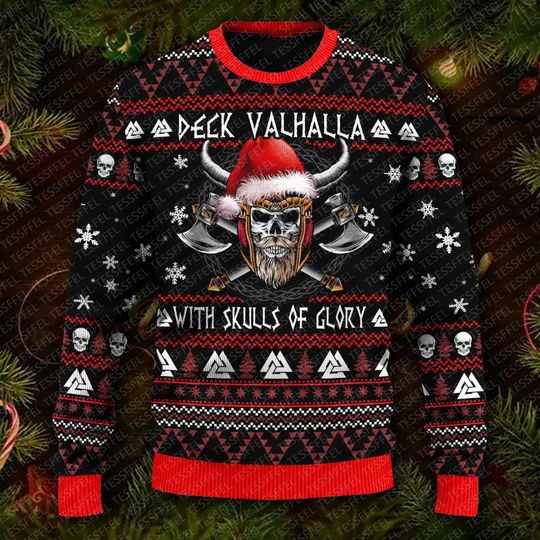 Discover Christmas Skull Santa Claus Pets Jesus Knitted Ugly Sweater 3DPrint Vintage Winter Casual Harajuku Pullover Retro Long Sleeves J