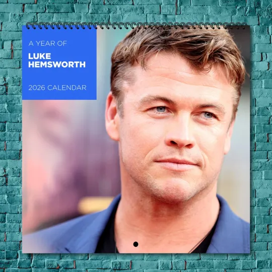 Discover Luke Hemsworth 2026 Wall Calendar, 12-Month Celebrity Photo Calendar