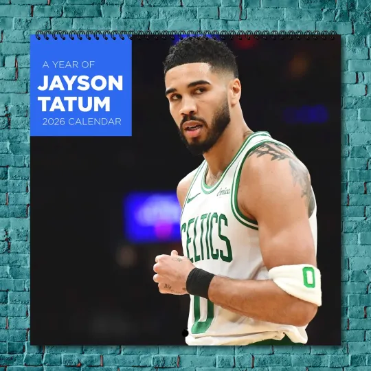 Discover Jayson Tatum 2026 Wall Calendar, 12-Month Star Wall Calendar