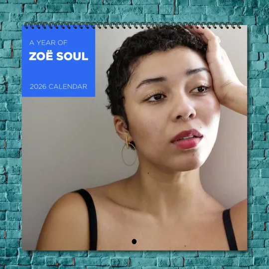 Discover Zoë Soul 2026 Wall Calendar 12-Month Celebrity Photo Calendar