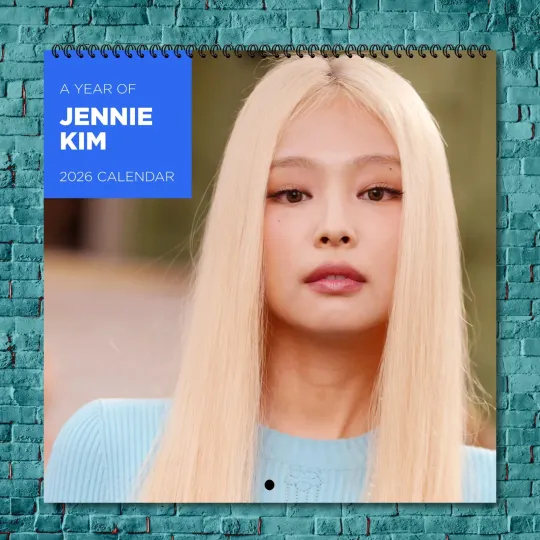 Discover Jennie Kim 2026 Wall Calendar, 12-Month Celebrity Photo Calendar