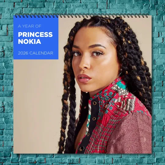 Discover Princess Nokia 2026 Wall Calendar 12-Month Celebrity Photo Calendar