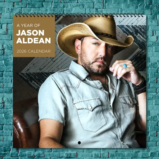 Discover jason aldean 2026 Wall Calendar, 12-Month Star Wall Calendar