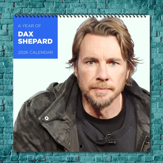 Discover Dax Shepard 2026 Wall Calendar 12-Month Celebrity Photo Calendar