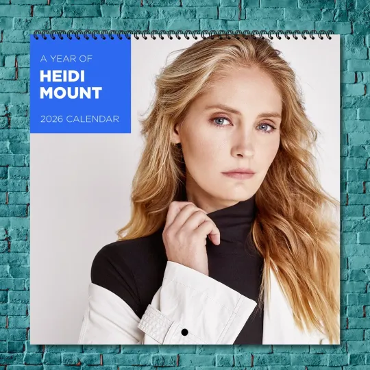 Discover Heidi Mount 2026 Wall Calendar 12-Month Celebrity Photo Calendar