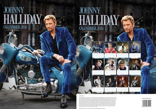 Discover Johnny Hallyday 2026 Calendar: A3 Photography Wall Calendar
