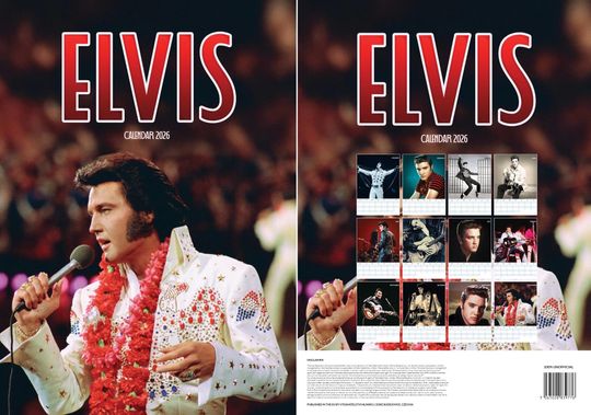 Discover Elvis 2026 Wall Calendar: A3 Photography Print
