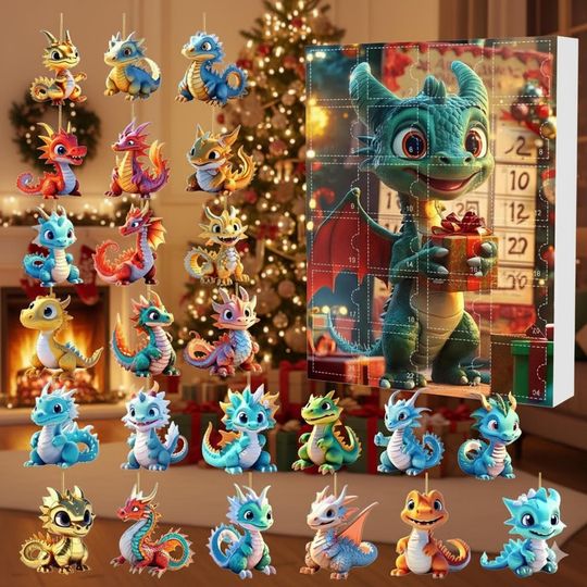 Discover Baby Dragon Advent Calendar 2025, Collectible Fantasy Mini Toys