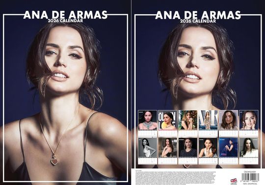 Discover Ana De Armas 2026 Wall Calendar: Captivating Photography, A3 Size