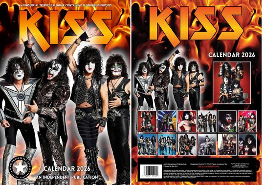 Discover Kiss 2026 Wall Calendar: A3 Photography Print