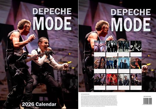 Discover 2026 Depeche Mode Wall Calendar: A3 Size, Professional Images