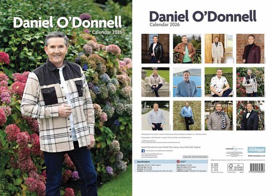 Discover Daniel O Donnell 2026 Wall Calendar: A3 Photography Print
