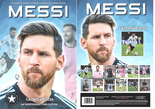 Messi 2026 Wall Calendar
