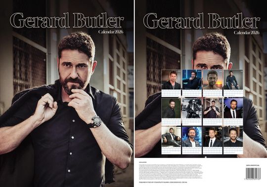 Gerard Butler 2026 Wall Calendar