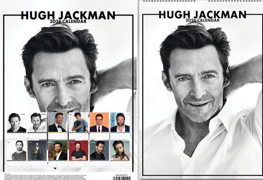 Hugh Jackman 2026 Wall Calendar