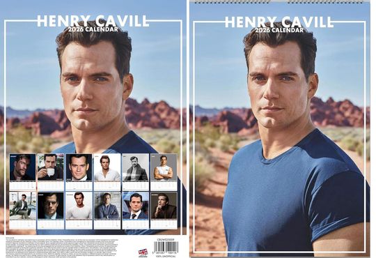 Henry Cavill 2026 Wall Calendar