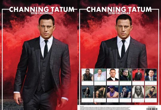 Discover Channing Tatum 2026 Wall Calendar: A3 Professional Photography