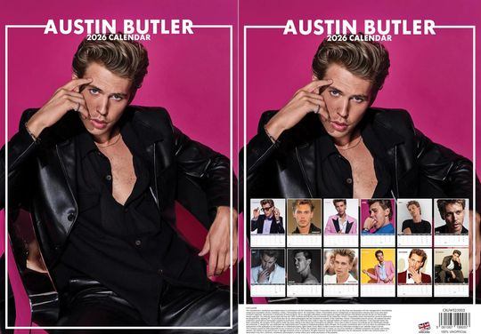 Austin Butler 2026 Wall Calendar