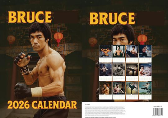 Discover Bruce Li 2026 Calendar: A3 Wall Calendar with Photography
