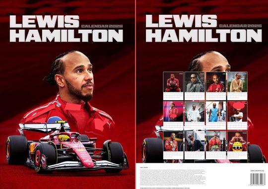 Discover Lewis Hamilton 2026 Calendar: A3 Wall Calendar, Professional Photography