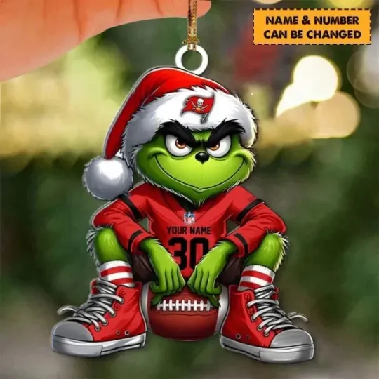 Personalized Tampa Bay Football Team Buccaneers Sport Ornament, Gifts For Fans