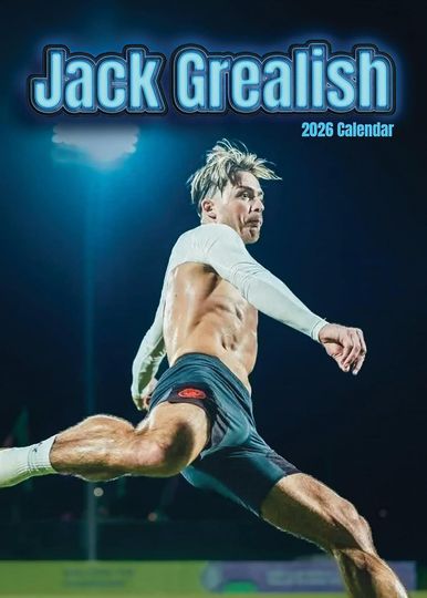 Discover Jack Grealish 2026 Wall Calendar: Professional Photography A3 Size