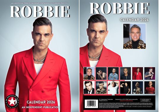 Discover 2026 Robbie Wall Calendar: A3 Size, Professional Images