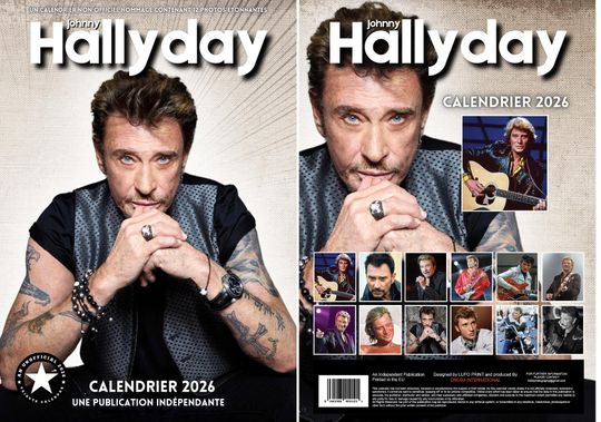 Discover Johnny Hallyday 2026 Wall Calendar: A3 Photography Print