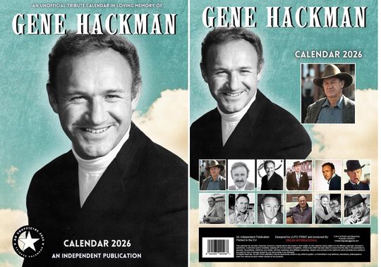 Discover Gene Hackman 2026 Wall Calendar: A3 Photography Print