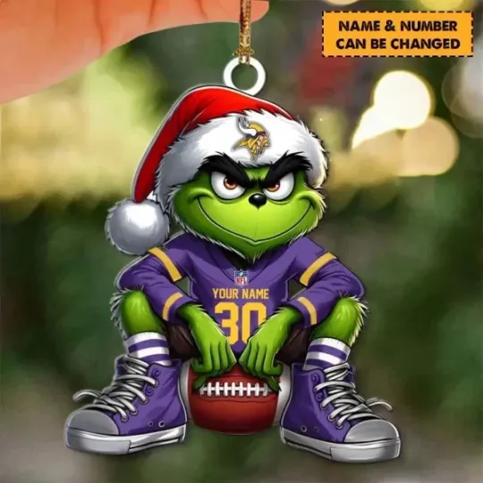 Discover Personalized Minnesota Football Team Vikings Sport Ornament, Gifts For Fans