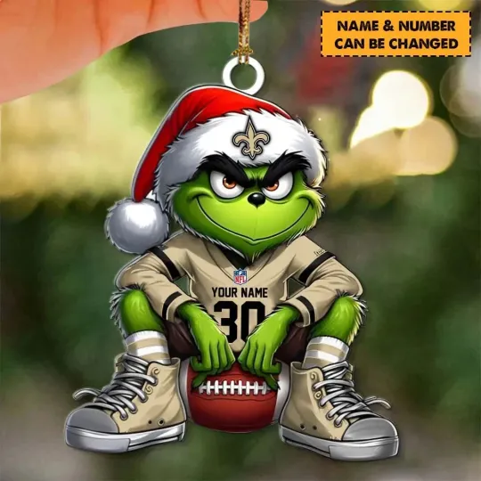 Discover Personalized New Orleans Football Team Saints Sport Ornament, Gifts For Fans