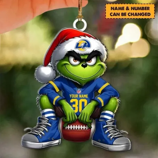 Discover Personalized Los Angeles Football Team Rams Sport Ornament, Gifts For Fans