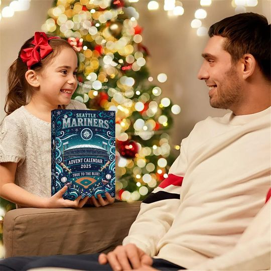 Discover Seattle Mariners Advent Calendar 2025 | 24 Days of Sea Life, Icon & Nautical Ornaments | True to the Blue Fan Gift Set