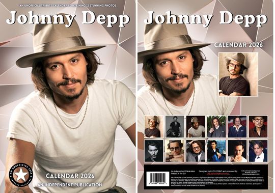 Johnny Depp 2026 Calendar