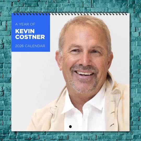 Discover Kevin Costner 2026 Wall Calendar, 12-Month Celebrity Fan Gift