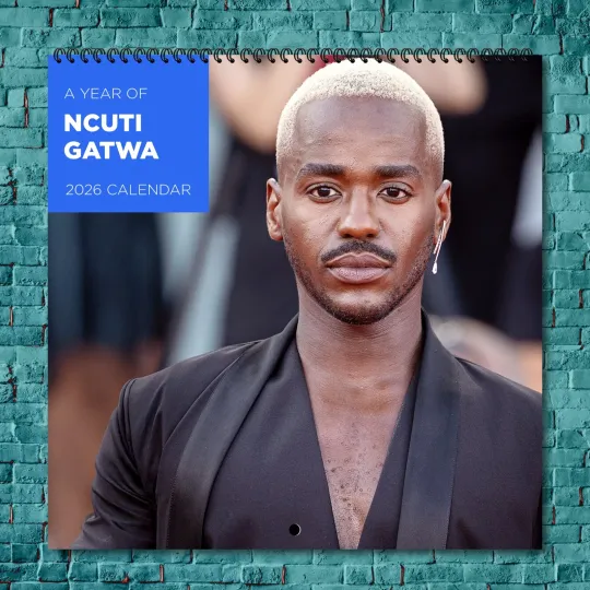 Discover Ncuti Gatwa 2026 Wall Calendar 12-Month Celebrity Photo Calendar