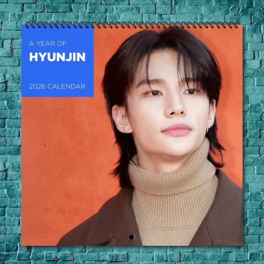 Discover Hyunjin 2026 Wall Calendar, 12-Month Celebrity Photo Calendar