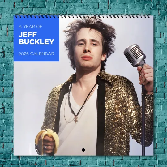 Discover Jeff Buckley 2026 Wall Calendar, 12-Month Celebrity Photo Calendar
