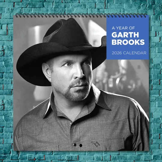 Discover Garth Brooks 2026 Wall Calendar, 12-Month Star Wall Calendar