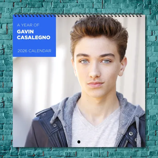 Discover Gavin Casalegno 2026 Wall Calendar 12-Month Celebrity Photo Calendar