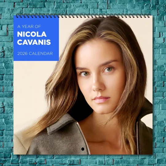 Discover Nicola Cavanis 2026 Wall Calendar 12-Month Celebrity Calendar Fan Gift