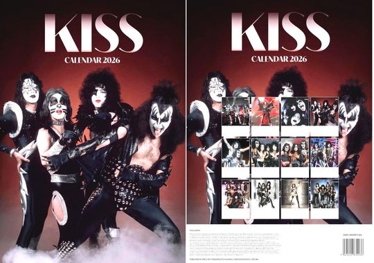 Discover Kiss 2026 Wall Calendar